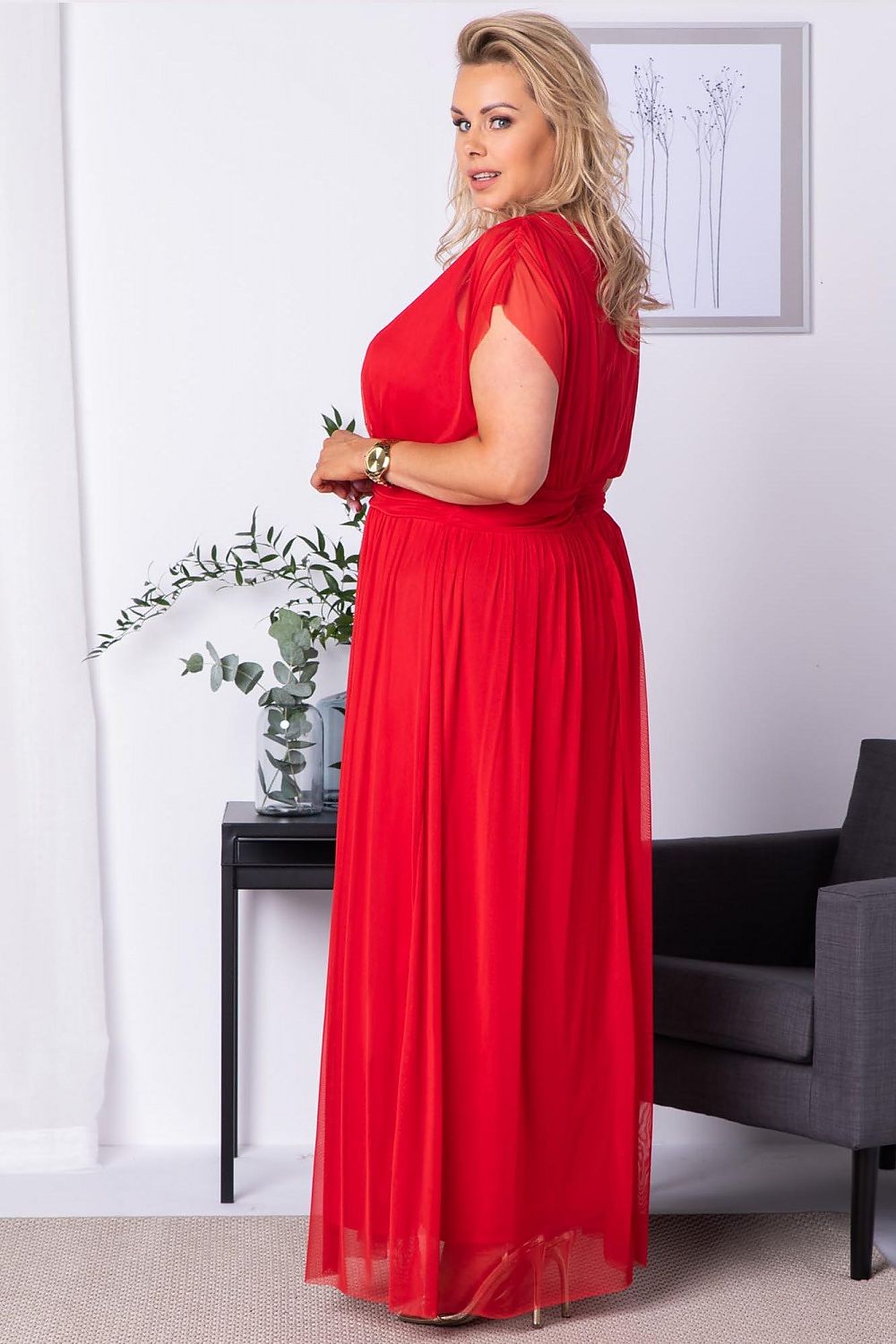 Plus size dress model 183282 Karko