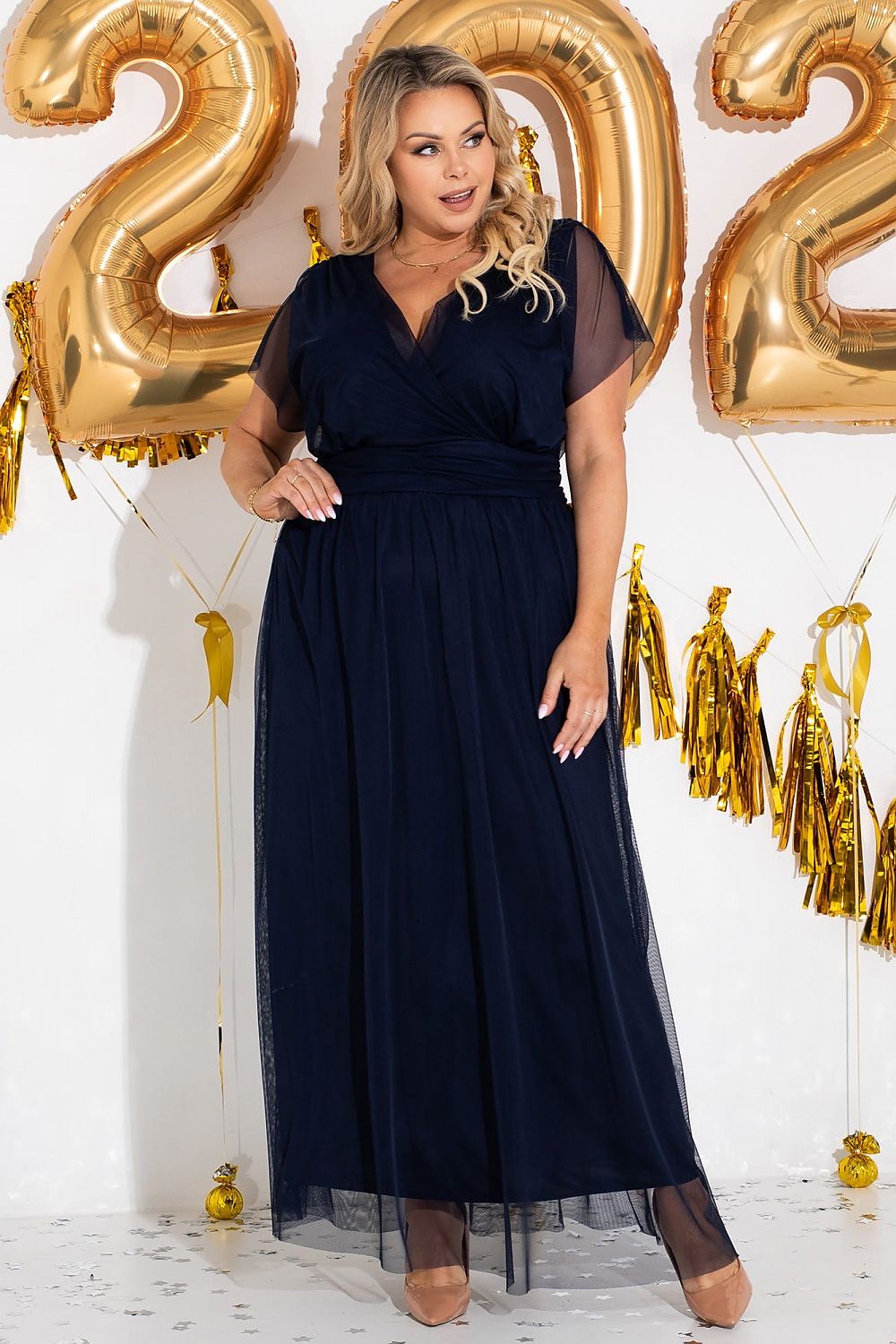 Plus size dress model 183282 Karko