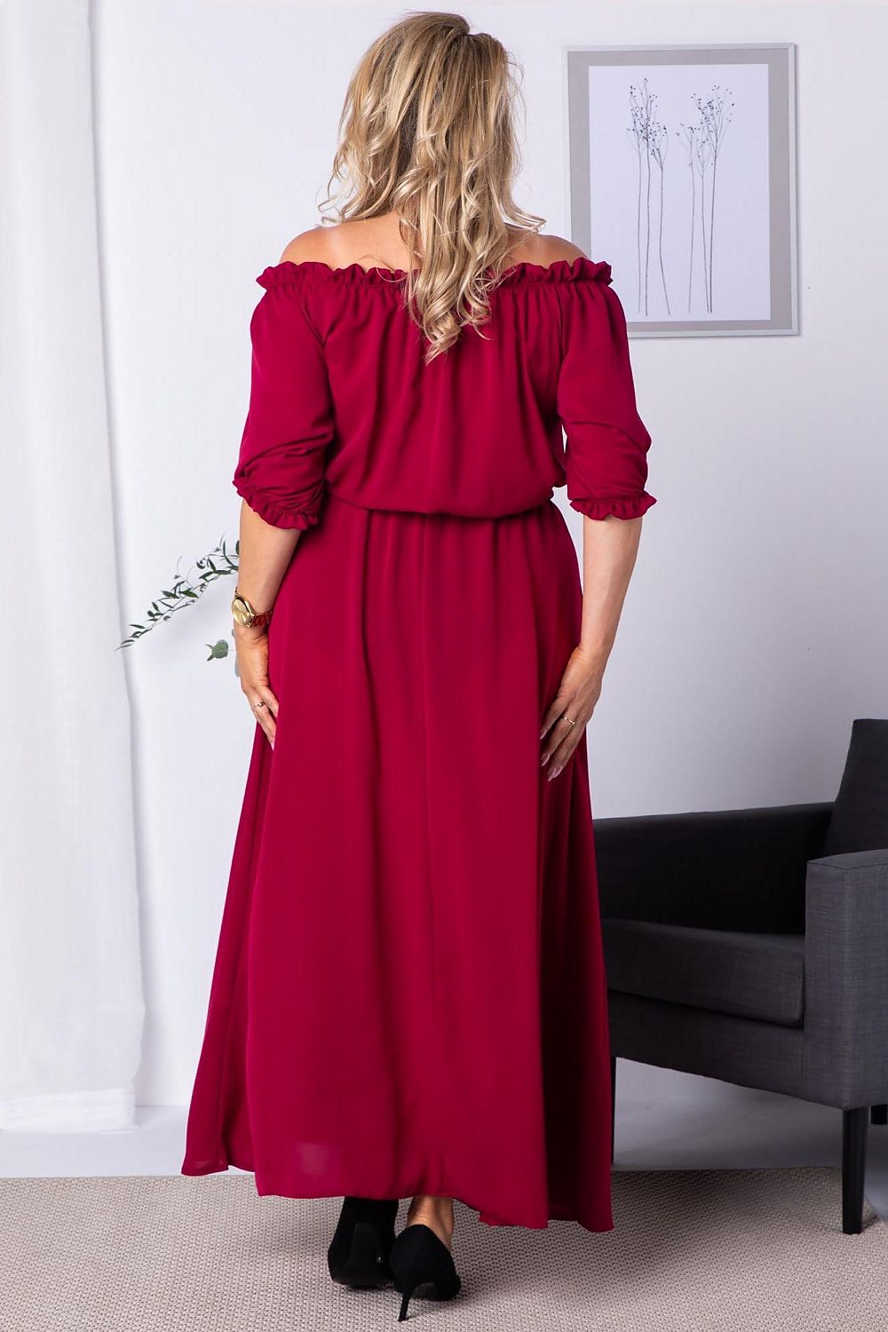 Plus size dress model 182181 Karko